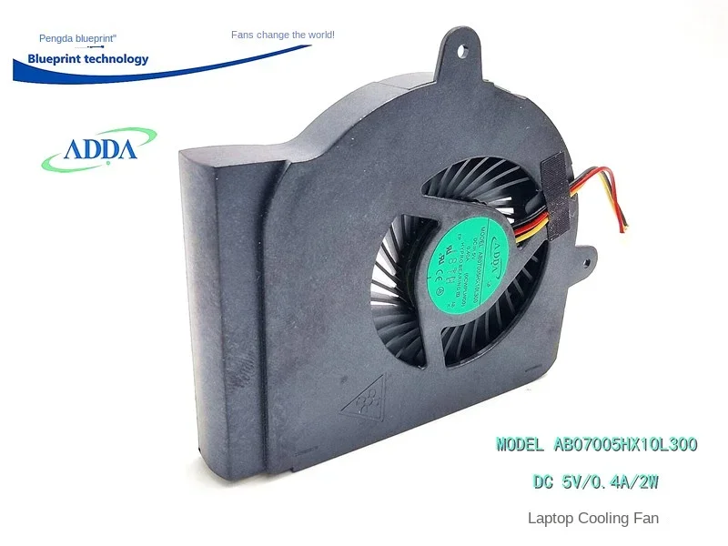 pa Adda Ab07005hx10l300 5v0.4a ماكس معدل تدفق الهواء التوربينات منفاخ 9 سنتيمتر مروحة تبريد الكمبيوتر المحمول