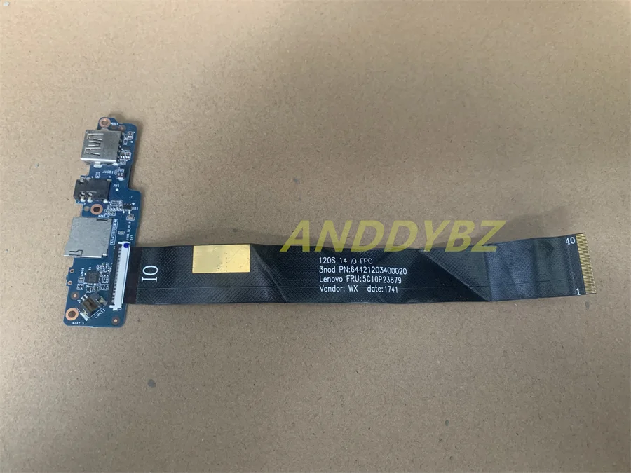 Used 5C50P23900 FOR Lenovo IdeaPad 120s-11iap USB IO Board With Cable Tested Fast Shipping