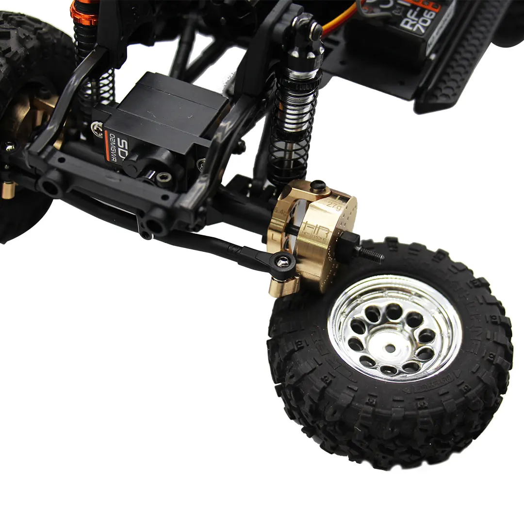 Coppia di tazze dello sterzo contrappeso in rame HR HPI Venture 1/18 Toyota Hynix, ciascuno 27 g