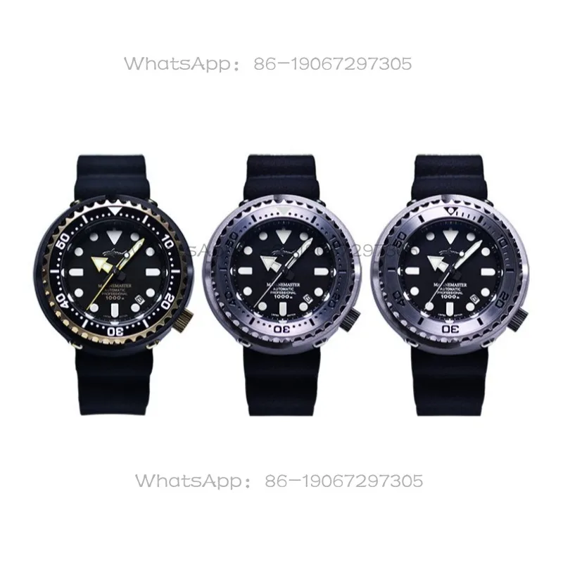 Diving Can Watch Automatic Mechanical Fashion Luminous Integrated Case Watch for Men