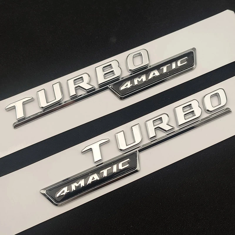 

3D ABS Chrome Car Rear Trunk Badge Fender Side Sticker Logo A35 Turbo 4matic Emblem For Mercedes A 35 AMG W176 W177 Accessories