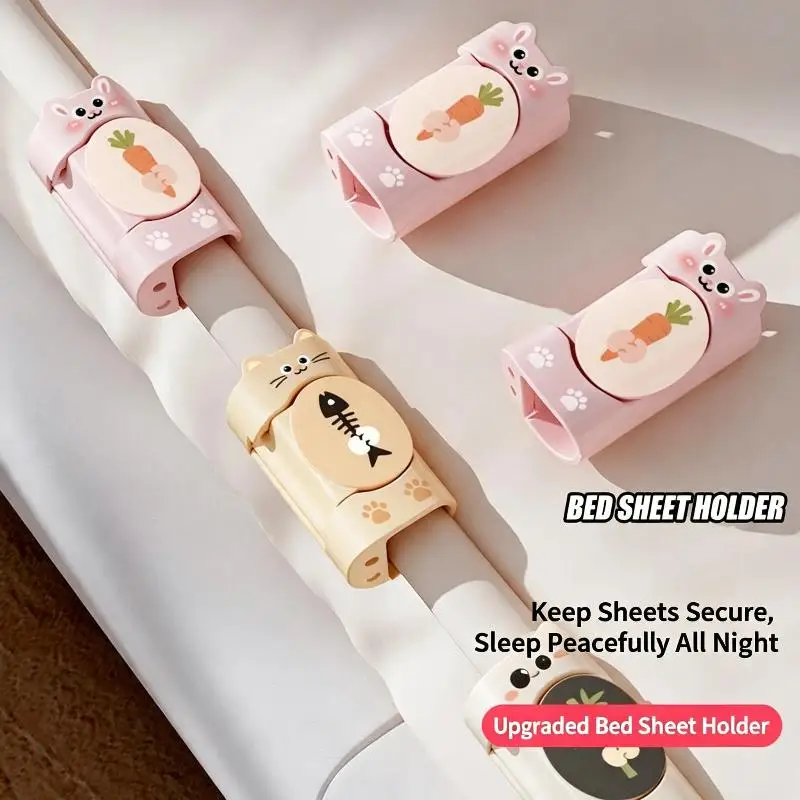 Durable Bed Sheet Fastener Clips Anti Slip Adjustable Buckle for Mattress Cover Sofa Bedding Fixing Accessories