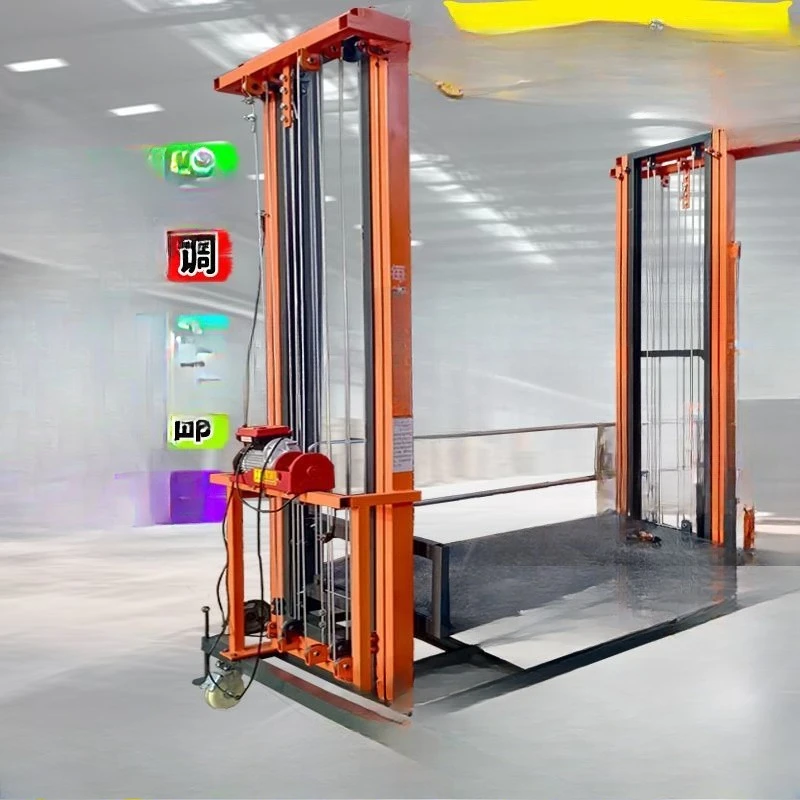 Lifting platform Mobile electric masonry load-bearing lift, construction site wall plastering hoist