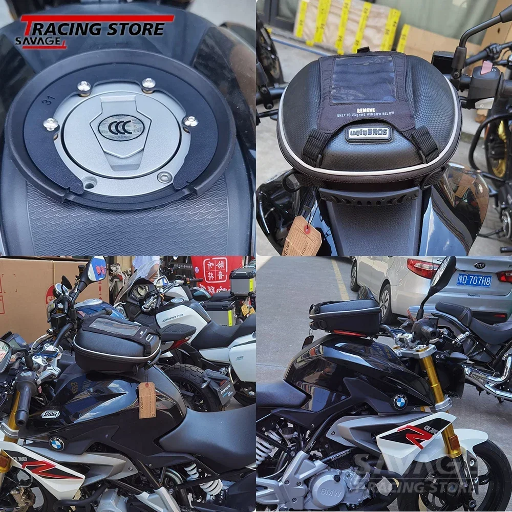 กระเป๋าถังน้ำมันมอเตอร์ไซค์กระเป๋ากันน้ำสำหรับ BMW G310GS G310R G310 GS R กระเป๋าถังน้ำมันอุปกรณ์เสริม tanklock