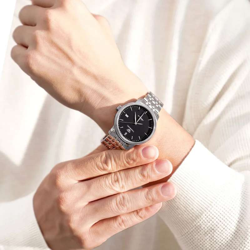 TIAN WANG Men Watches Business 39.5mm Automatic Mechanical Watch Stainless Steel Waterproof Wristwatches For Christmas Gifts