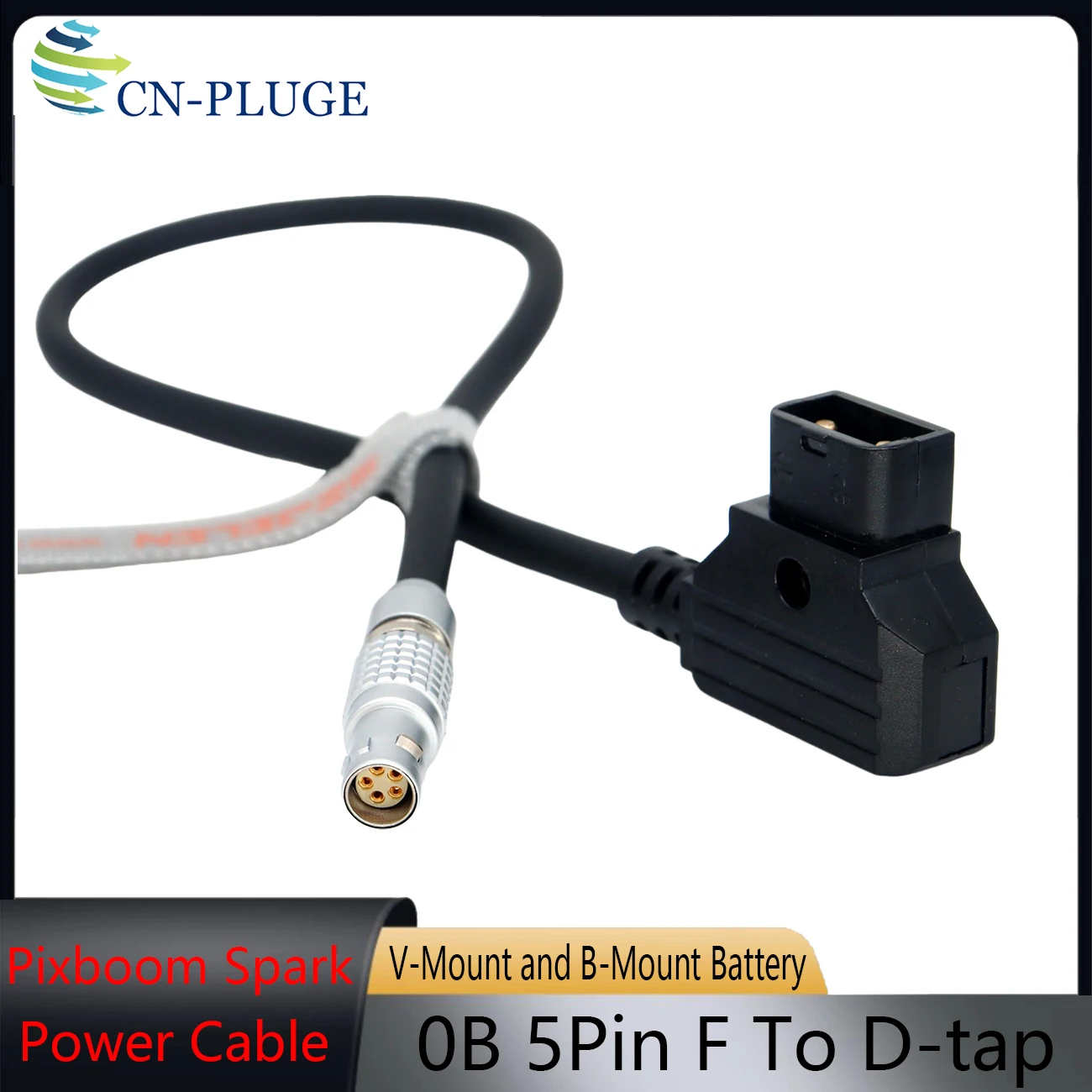 D-TAP To 0B 5Pin Female Pixboom Spark Camera Power Cable,And XLR 4Pin / DJI Ronin2 To 5Pin Female Pixboom Spark Power Cable