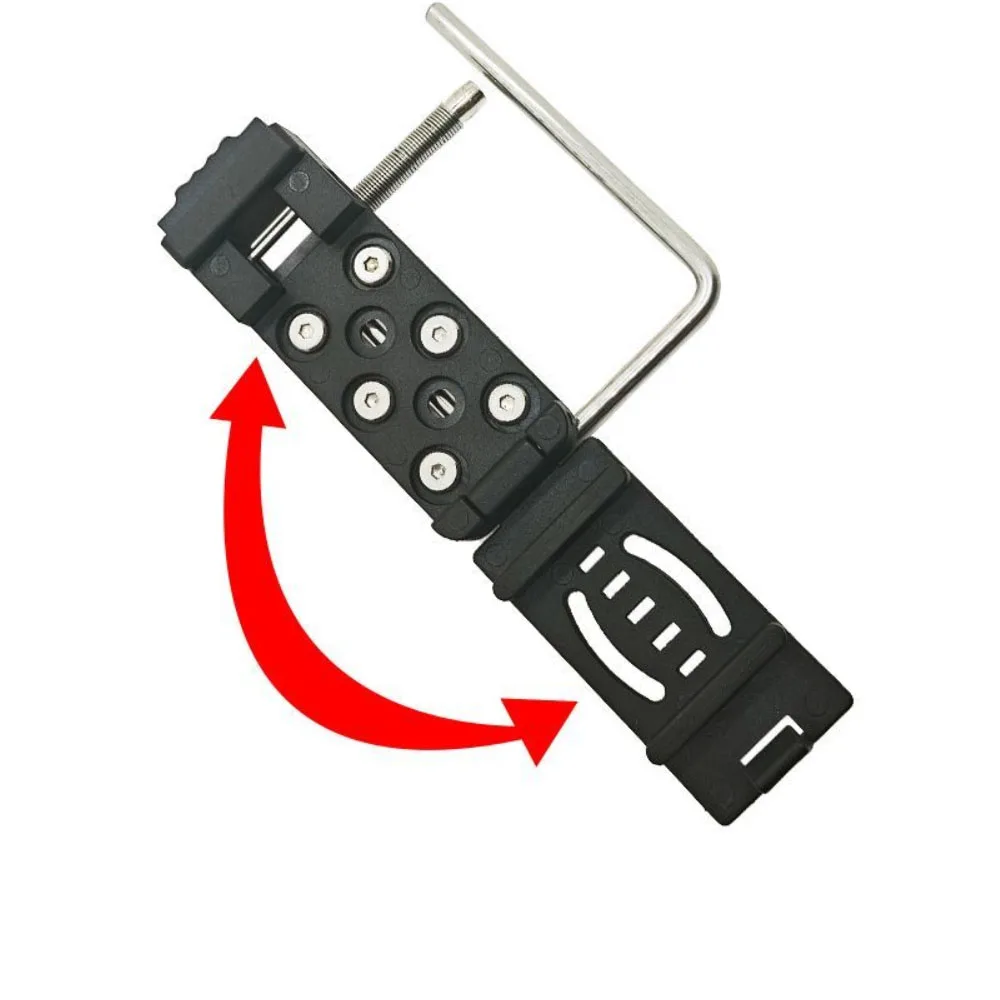 Tragbarer Schnellhaken mit Klebeband, Gürtelschnalle, faltbar, aus Edelstahl und Nylon, für Elektriker, als Geschenk für Männer – Detail 7