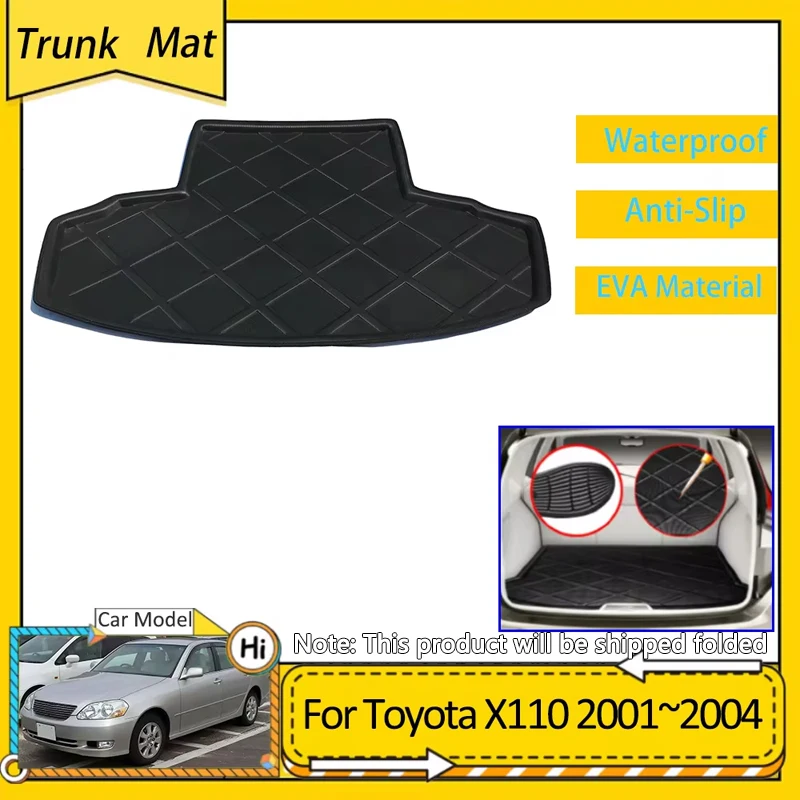 Car Trunk Mat For Toyota Mark II X110 MK9 2001 2002 2003 2004 Accessories Cargo Boot Pad Protective EVA Waterproof Carpet Liner