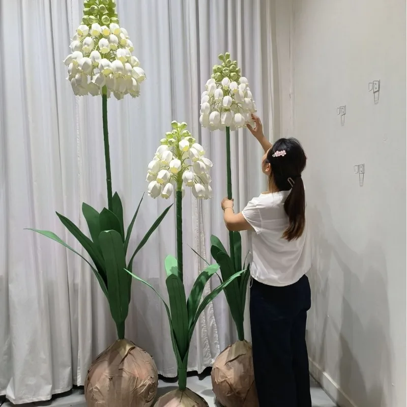 New large-scale wedding paper art road introduction window beautiful display stage photography layout paper flowers