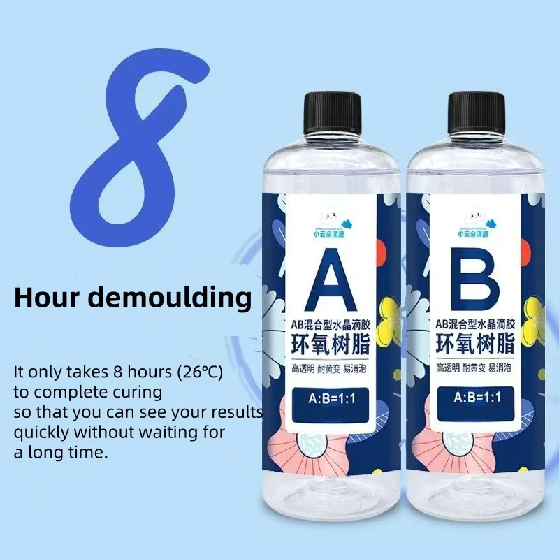 

Новая эпоксидная смола 1:1 AB, клей для бутылок, быстросохнущий прозрачный кристаллический клей, набор для прессованных ракеток