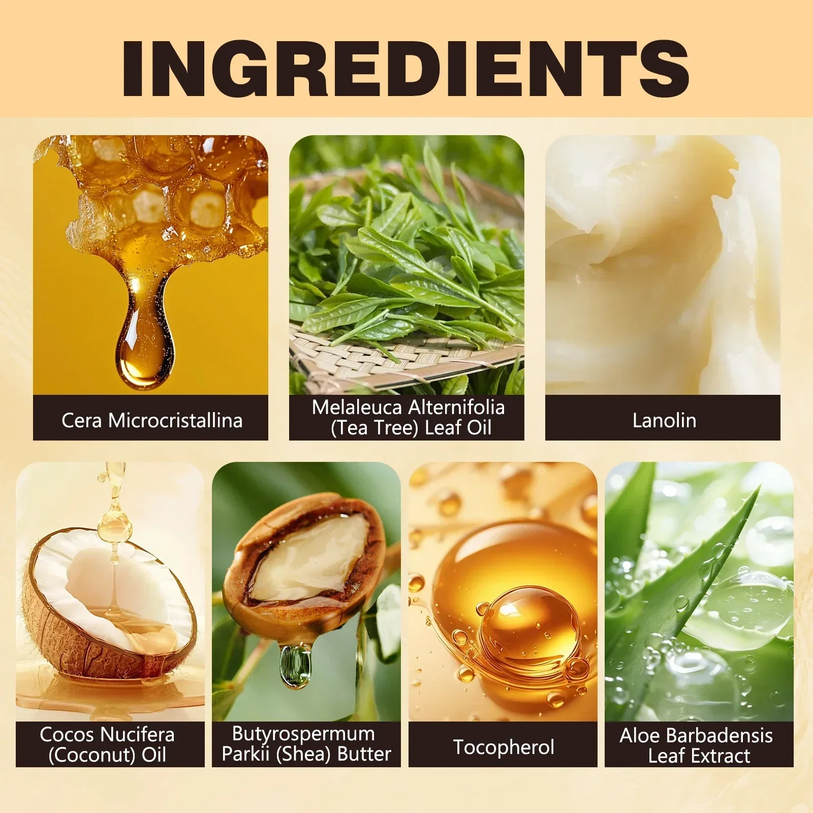 Bastão hidratante para pés e mãos, 40g, óleo de coco, manteiga de karité, absorção rápida, não gorduroso, cuidados com a pele seca para mãos e pés ásperos