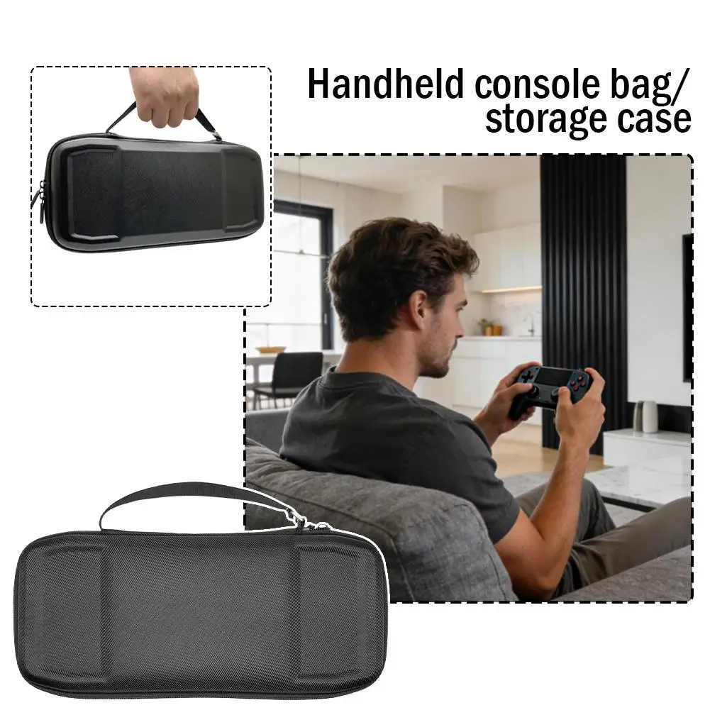 

Чехол для портативной консоли, защитный чехол из EVA с жестким корпусом, ударопрочный, водонепроницаемый, с ручкой для хранения игровых устройств