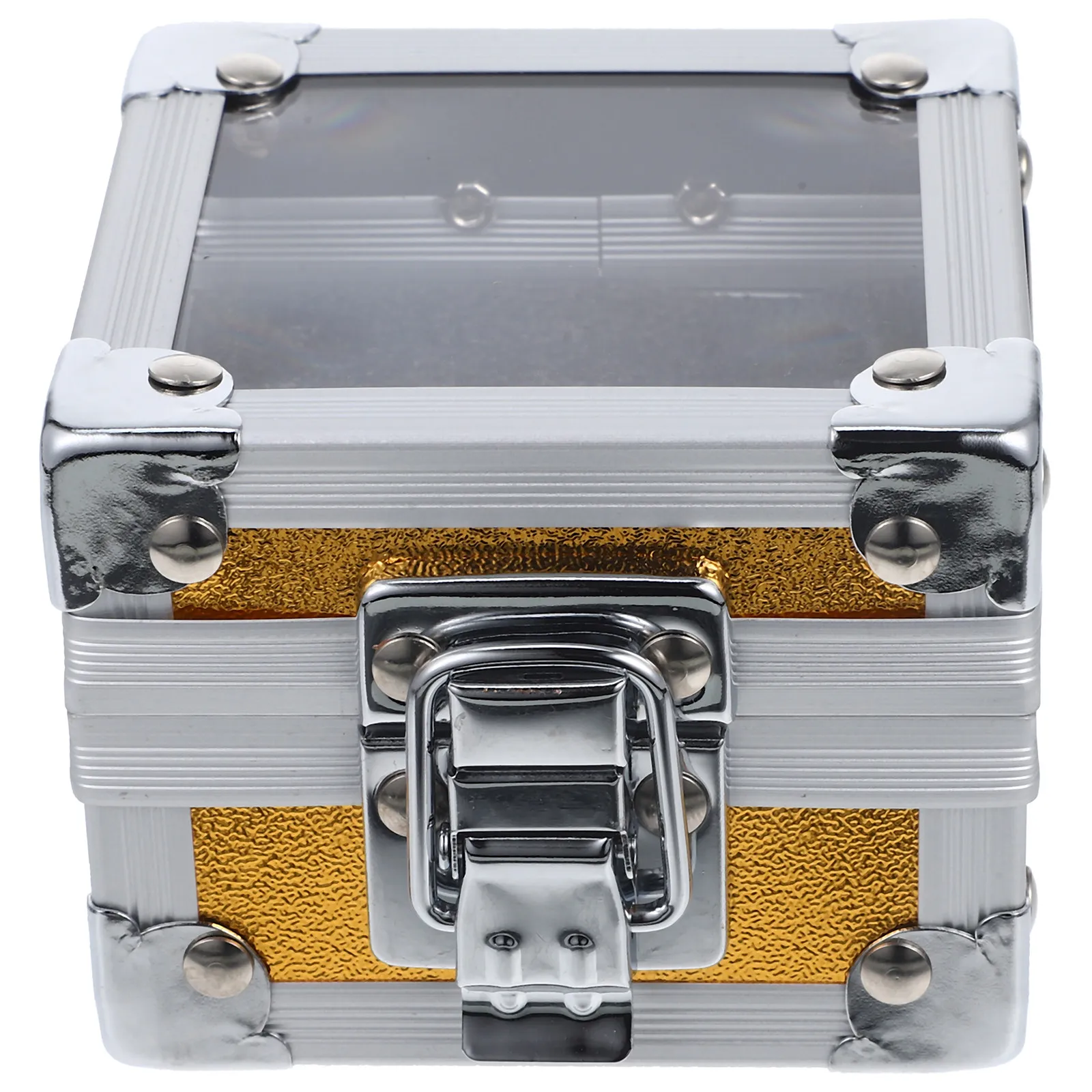 

Nail Drill Bits Storage Box Aluminum Alloy Dustproof Organizer Professional Polisher Head Case for Nail Salon Home Use Manicure