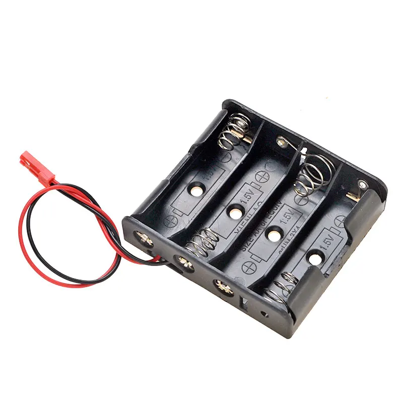 

MasterFire 20pcs/lot 4 x AA Size Battery Holder Storage Box Case 4 Slots 6V AA DIY Toy Car Batteries Shell With JST Plug