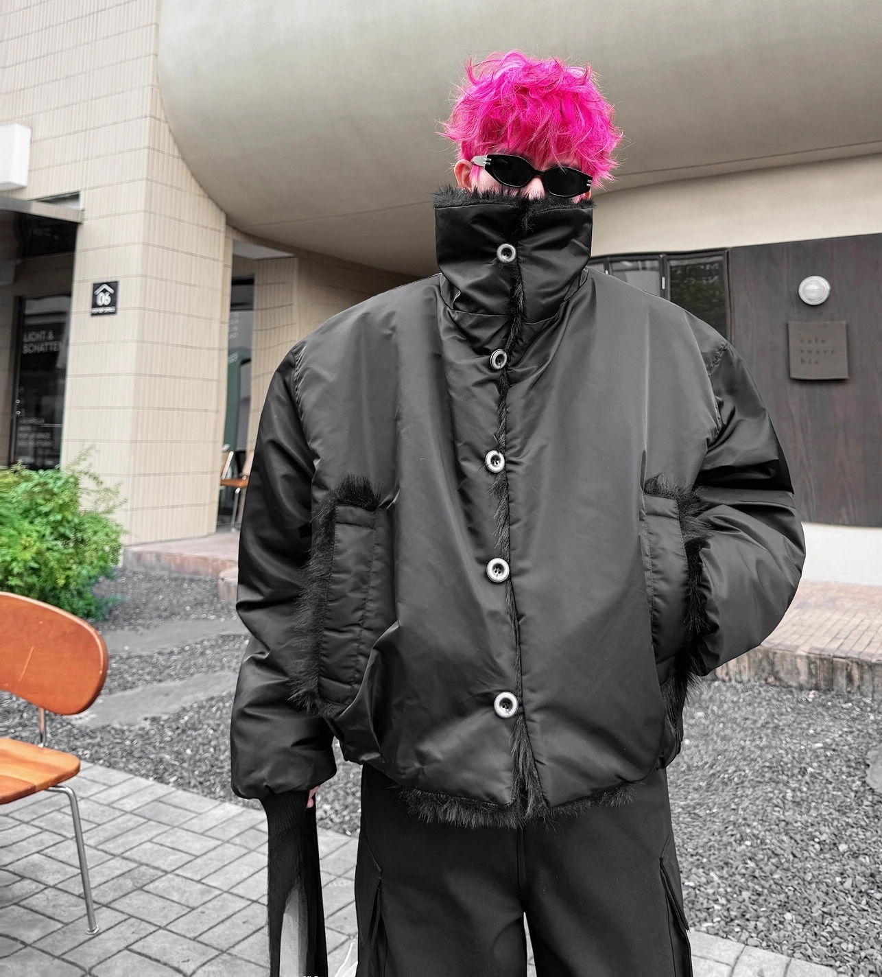 2025 الرجال النساء شتاء جديد النمط الأمريكي الرجعية فو الفراء طوق سترة شيك معاطف الاتجاه فضفاضة الراحة الدافئة التلبيب سميكة سترات #2