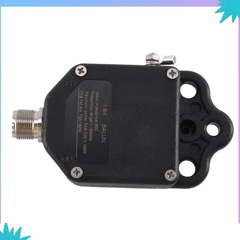 ABZW 2X 1:64 Balun Antena de alimentação final de 4 bandas e 8 bandas usando faixa de frequência 1-30Mhz Potência 100W (PEP)