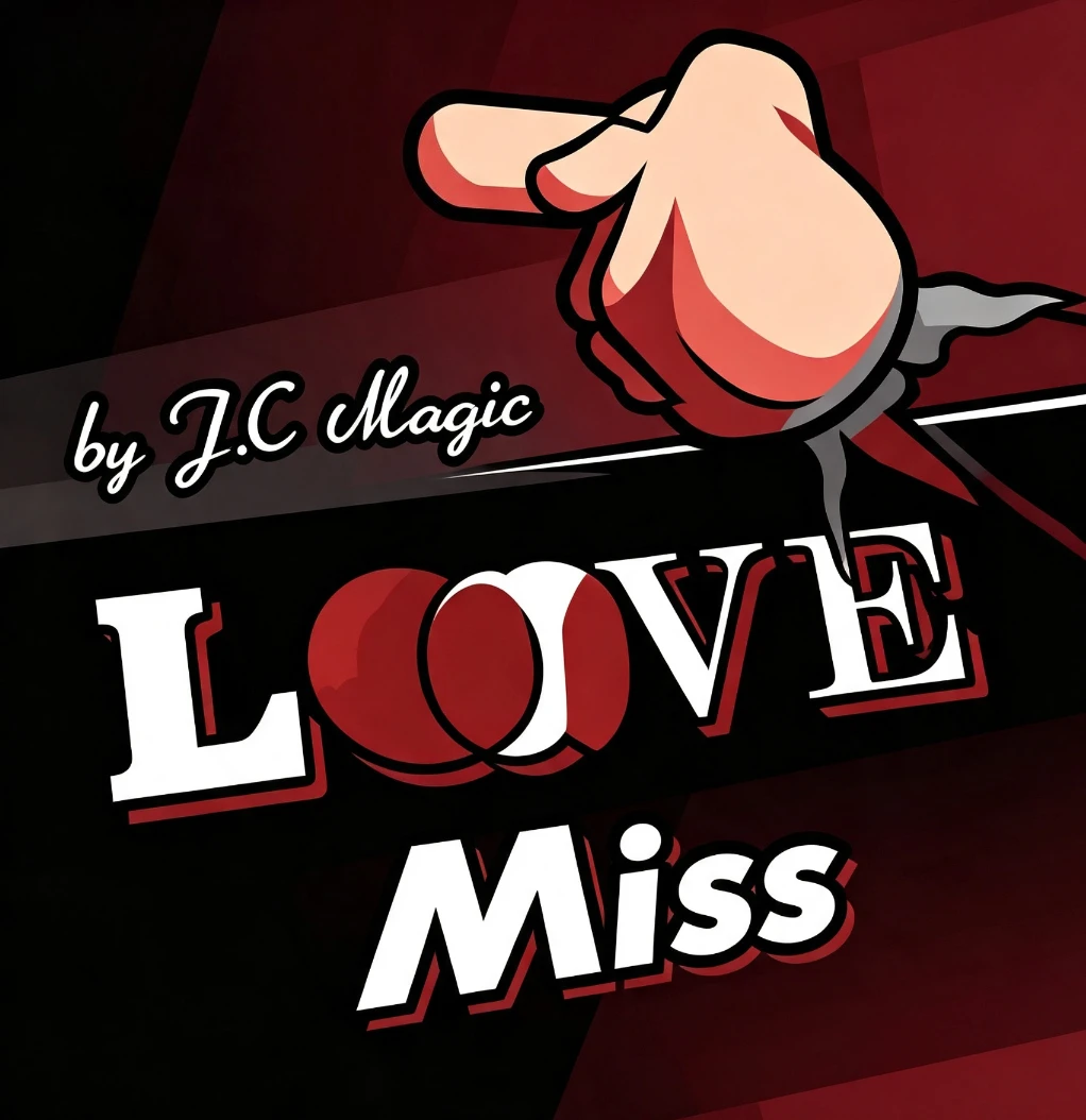 jc-magicの「miss」-ローズが現れるトリックグリーティングカード-ロマンチックマジック-クローズアップ-ストリートイリュージョン-ギミック-メンタリズム-マジック小道具