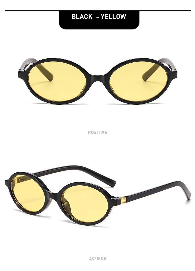 Neue Sonnenbrille Retro Vielseitige Damen High-End-Mode Exquisite ovale Mode-Sonnenbrille 3089 – Detail 8