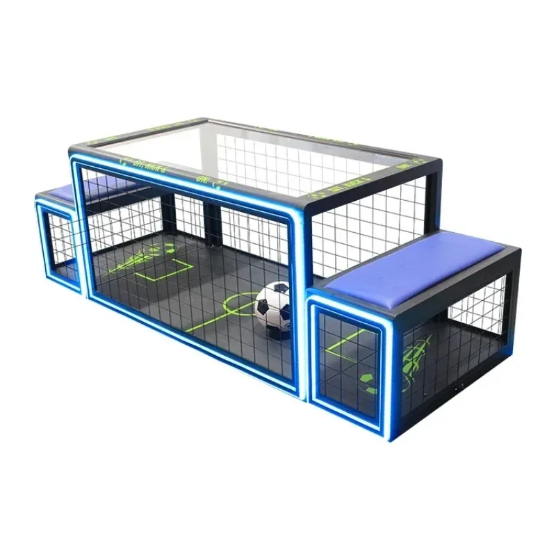 Newly Upgraded Indoor Double Sports Competition Amusement Facility Subsoccer 3 Table Football Game With Two Chairs