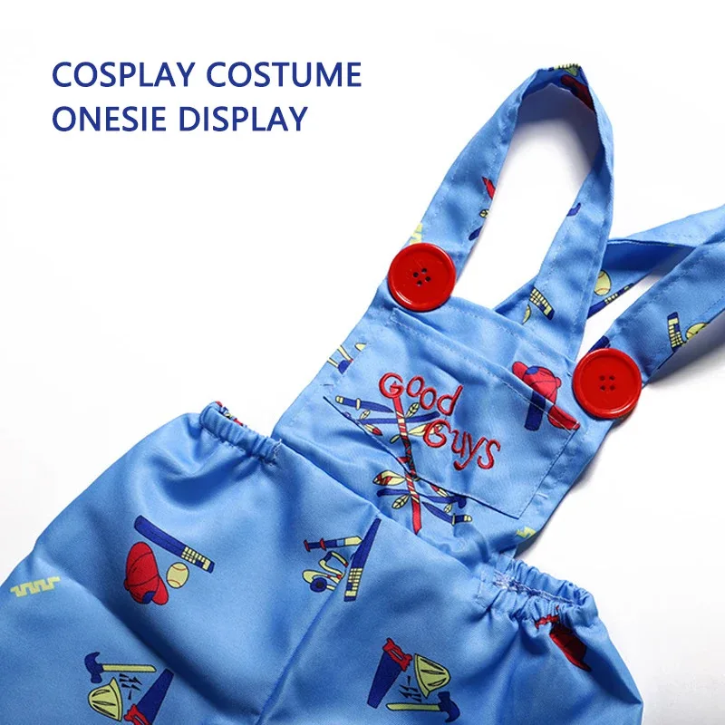 Children Cosplay Costumes Ghost Chucky Halloween Costume Game Play Costume Gifts Carnival Party Costumes Boys and Girls Onesie