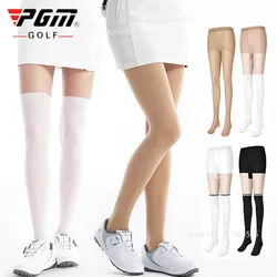 Pgm Golf Leggings Women Sports Fitness Stockings High Waist Tights Ladies Summer Elastic Socks Sun Protection Anti Hook Pants