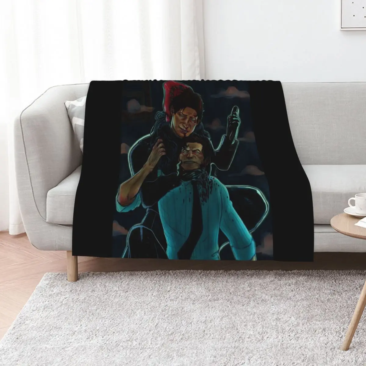 Saw V Mark Hoffman and Peter Strahm Throw Blanket Comforter Luxury Thicken Luxury Brand anime blankets ands Weighted Blankets
