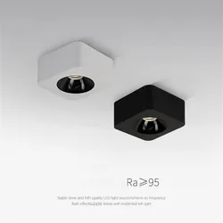 Ultra-thin surface mounted led spotlight 9W 12W 15W home living room bedroom porch aisle corridor single head ceiling wick