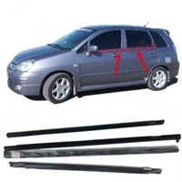 4 Pieces Black Window Glass Rubber for Suzuki Landy Weather Strip Protect Seal Outside for Liana 1.4L 1.6L Hatchback Moulding