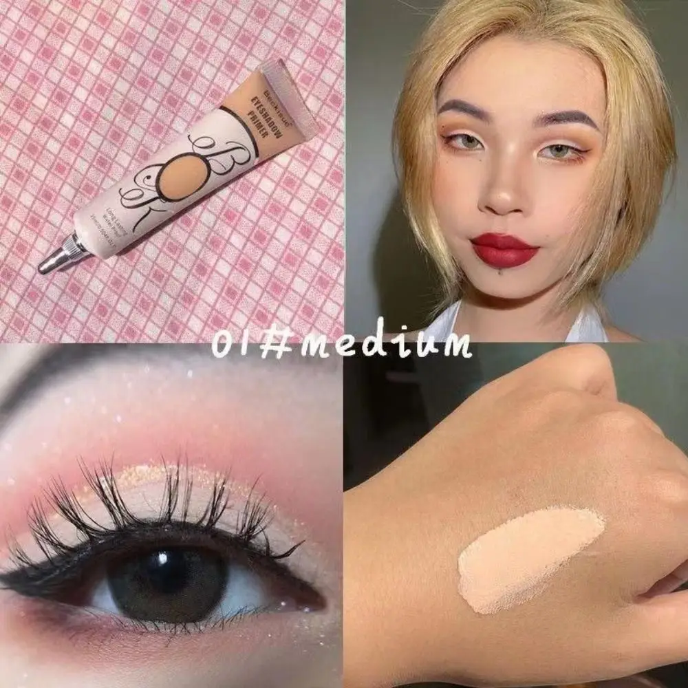 Base de sombra de olho colorida, creme de longa duração, à prova d'água, corretivo, à prova de suor, sombra líquida fosca, primer, maquiagem para os olhos