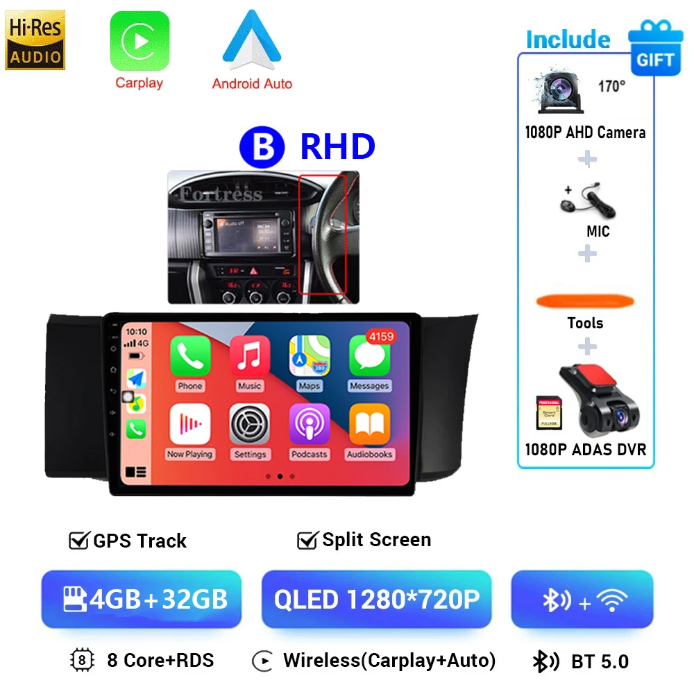 Android 16 Autoradio Voor Toyota GT86 GT 86 Subaru BRZ Scion FRS 2012 2013-2016 Multimedia Auto Stereo Video radio Carplay GPS