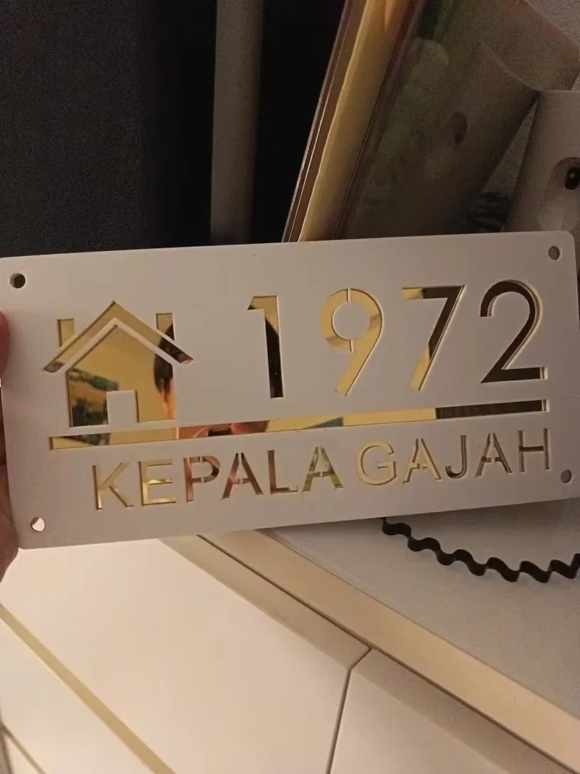 Custom Laser Cut House Number  - Home Security Laser recension och pris
