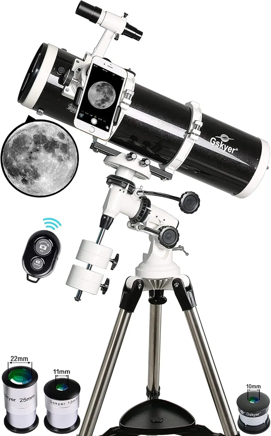 Telescope, 130EQ Professional Astronomical Reflector Telescope, German Technology Scope, EQ-130 (EQ-130)