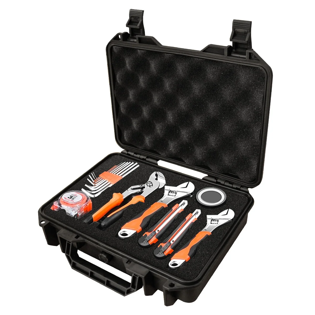 Waterproof Hard Toolbox Safety Protector Box Portable Organizer Storage Tool Case Impact Resistant Instrument Case With Sponge