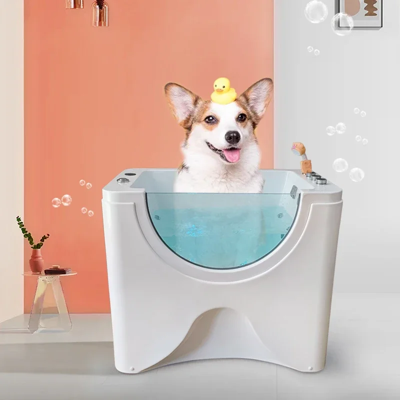 Household pet bathtub to wash cats and dogs dog tub pet constant temperature surfing massage bath pool pet store special use