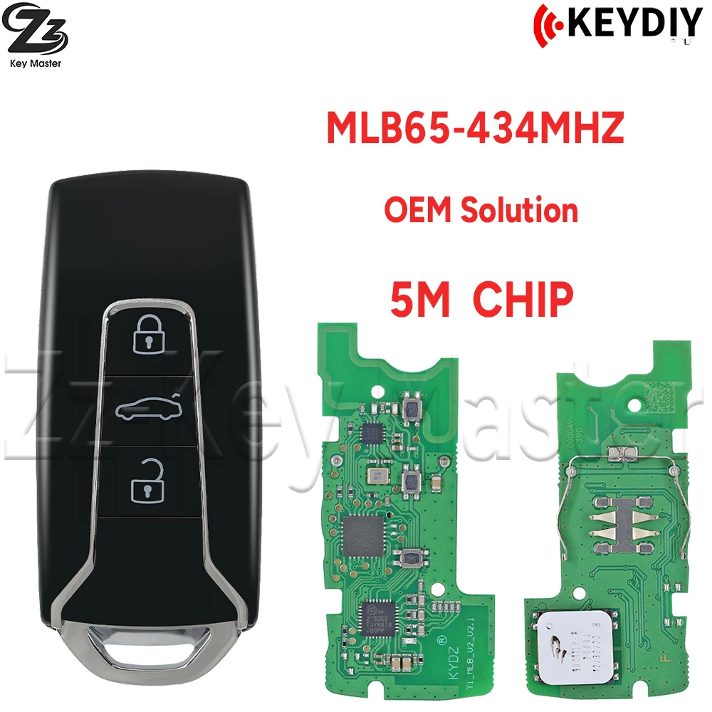 

Автомобильный ключ-пульт Zz KEYDIY 3F0959754D MLB65-434MHZ 5MCHIP IYZ-AK2 для VW Touareg 2018+