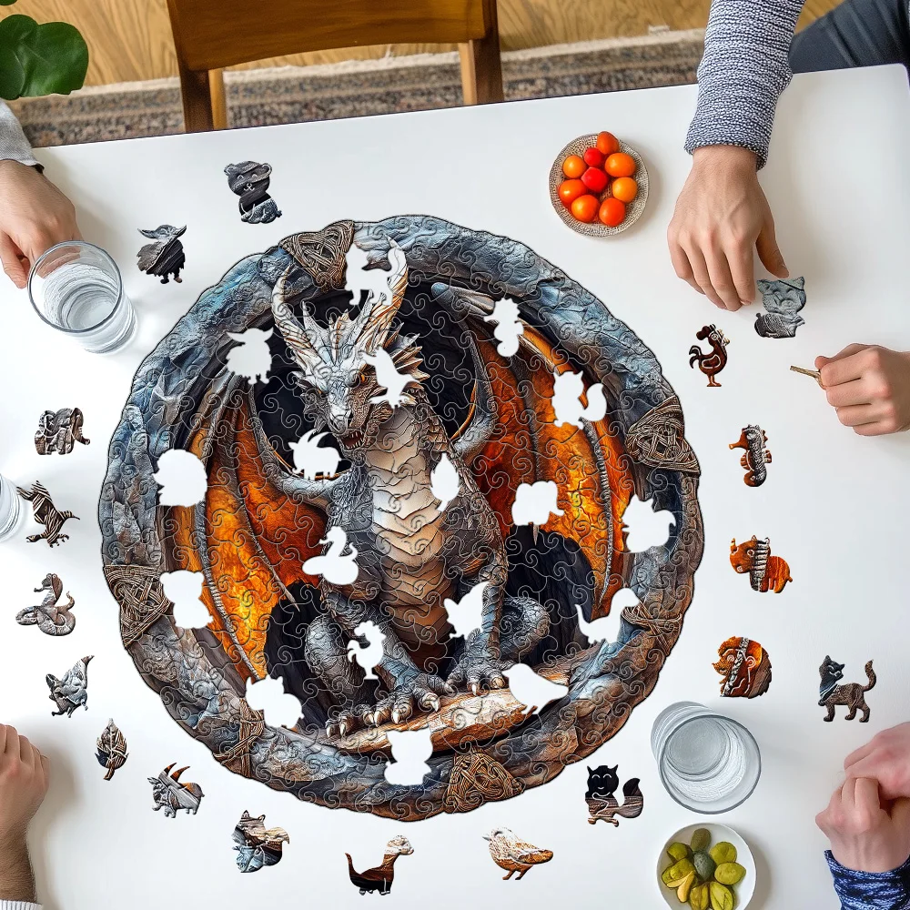 فتح سر اللغز الخشبي للتنين الطائر - خدعة الدماغ فائقة الصعوبة وعالية الصعوبة! لعبة ألغاز الهدايا