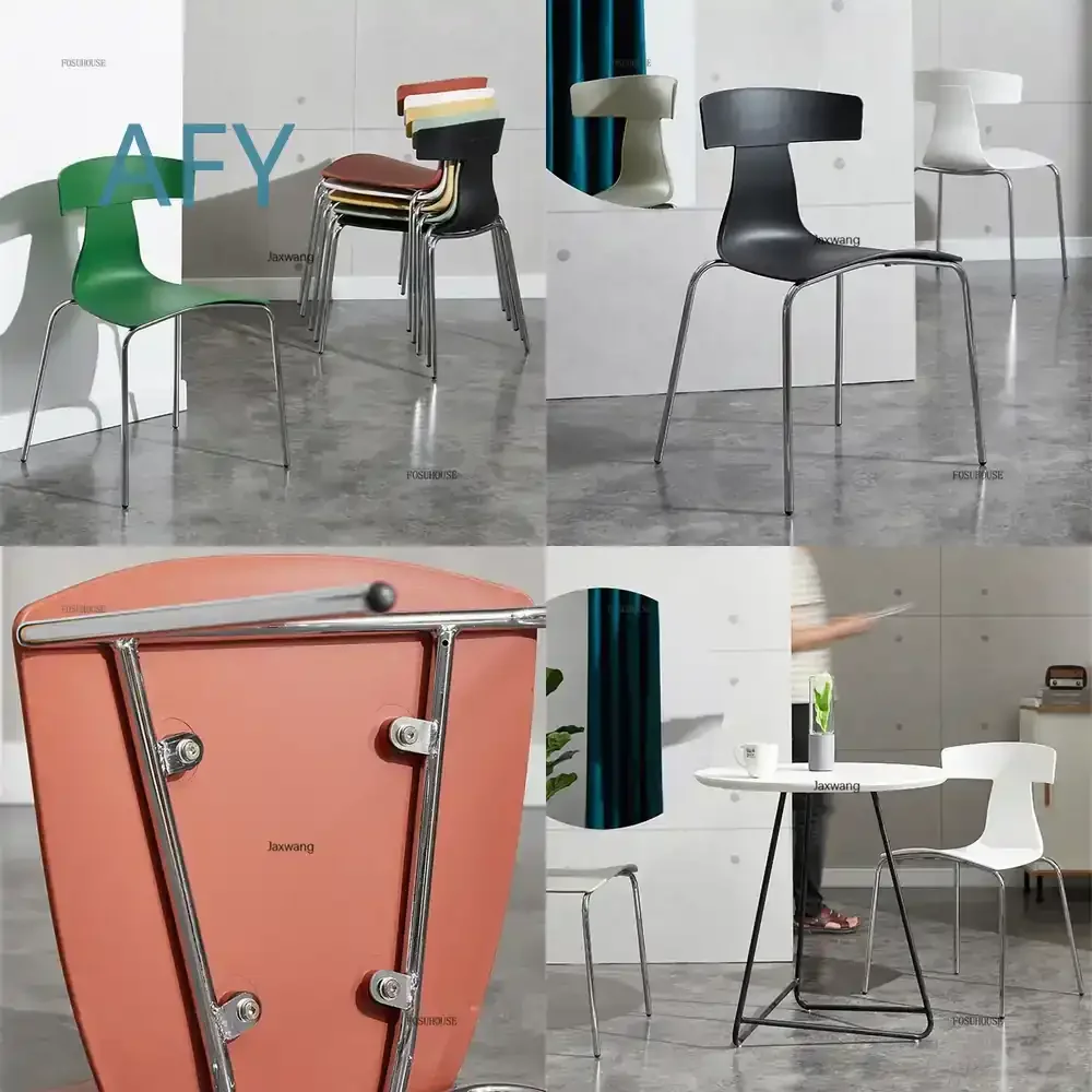 Nordic Dining Chairs for Kitchen for Home Dining Room for Outdoor Patio for Living Room Simple Modern Metal Wrought Iron