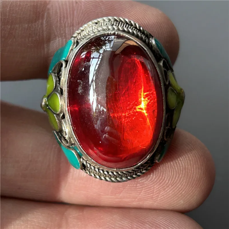 Appreciation of Bronze Artifacts (Ring Pendant Pendant -11 Red and Yellow)