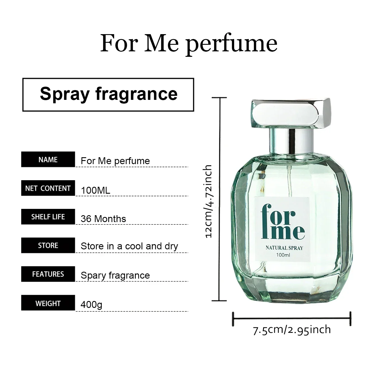 Parfüm für Frauen, langlebig, 100 ml Spray, blumiger fruchtiger Duft, natürlicher Sandelholz-Vanille-Duft, Original-Parfüm für Damen