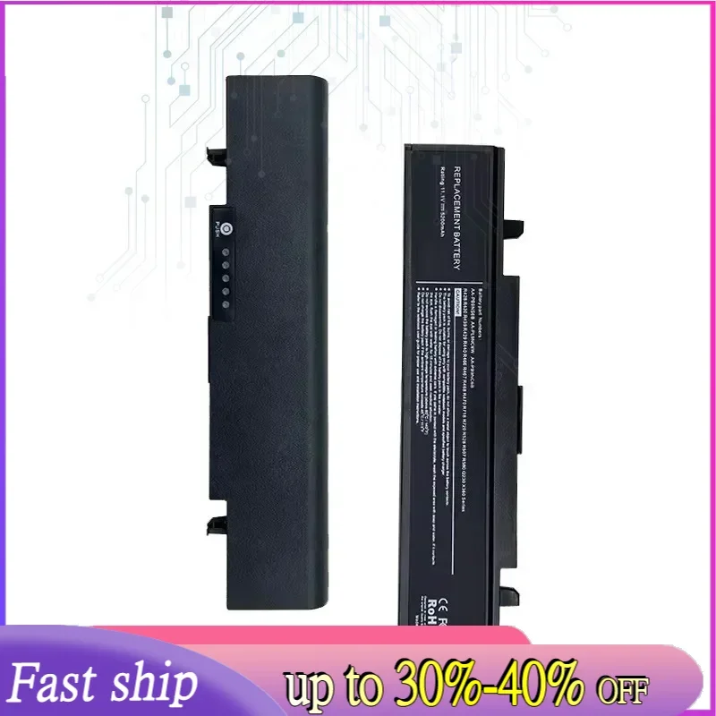 Replacement Battery AA-PB9NC6B AA-PB9NS6B 4400mAh For samsung NP270E5E 270E 270E5V 275E5V Portable batteries