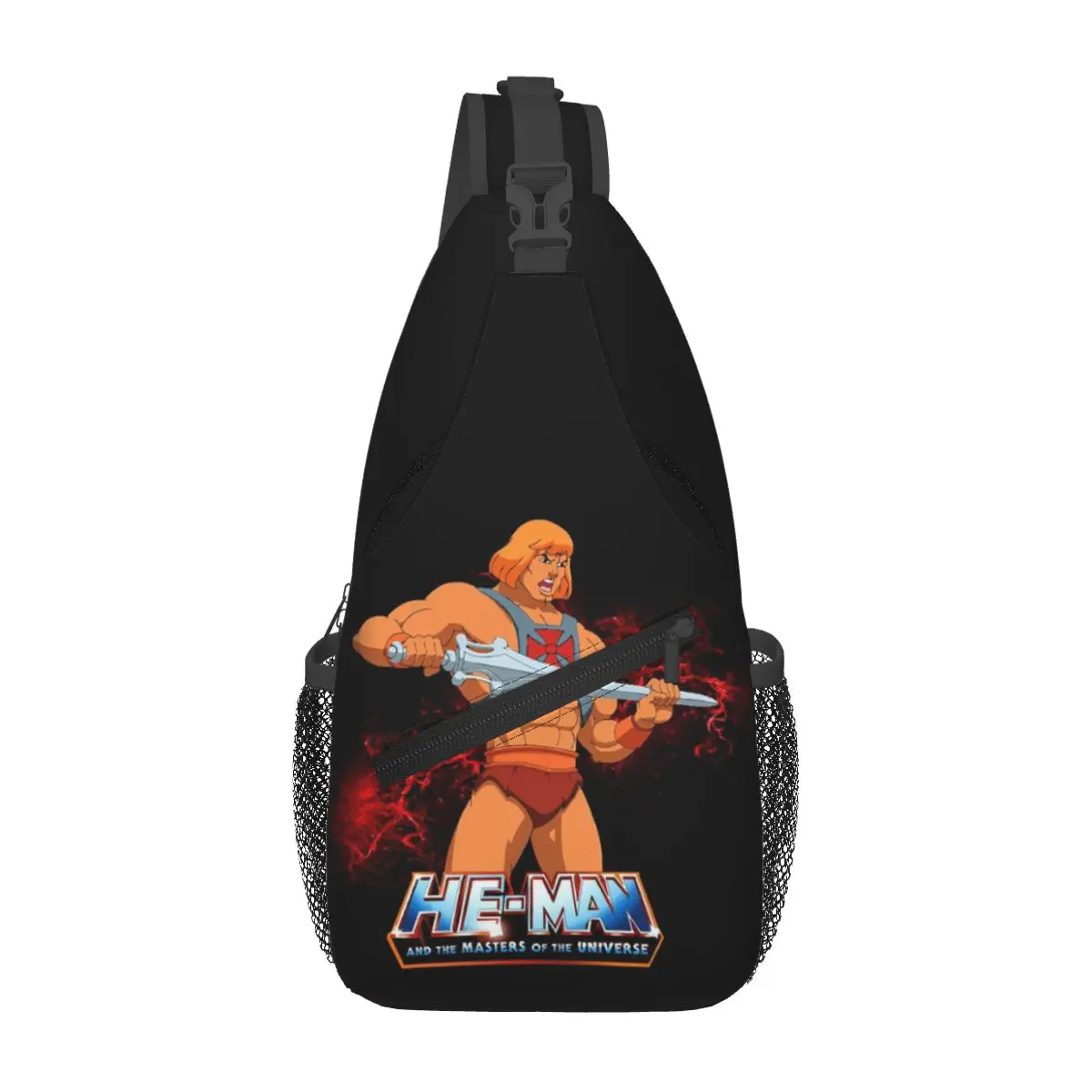 He-Man And The Masters Of The Universe Chest Bag Men Sling Crossbody Backpack Chest Bag Traveling Hiking Daypack Shoulder Bag