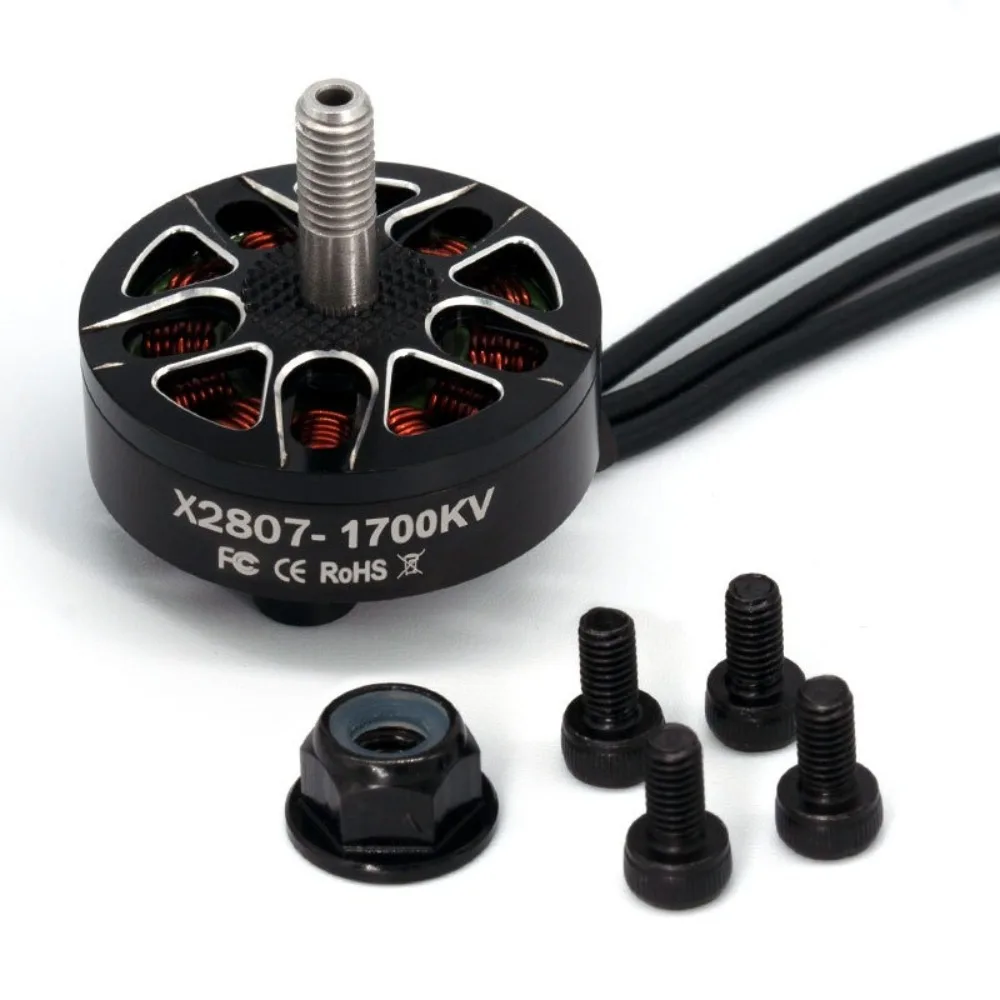 X2807 2807 Motor 1300KV/1500KV/1700KV Long Range Brushless Motors Freestyle Drone Accessories Black for FPV 2 Version