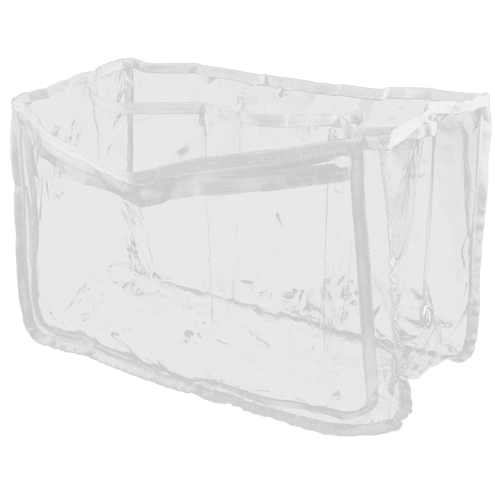 Large Capacity Transparent Beach Bag Clear Tote Portable Travel Outdoor Multipurpose Zipper Storage Plastic Carrying Bag