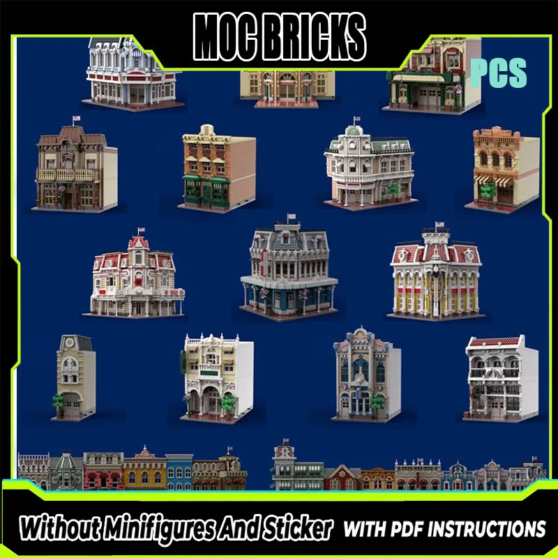 Novo produto requintado moc bloco de construção vista rua modelo de construção tecnologia modular brinquedo das crianças presente diy conjunto montagem