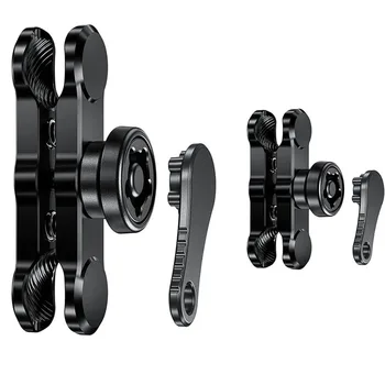 6CM 9CM Anti-Diefstal Aluminium Dubbele Socket Arm Compatibel met Mounts 1 ''Bal Component fiets Motorfiets Telefoon Houder