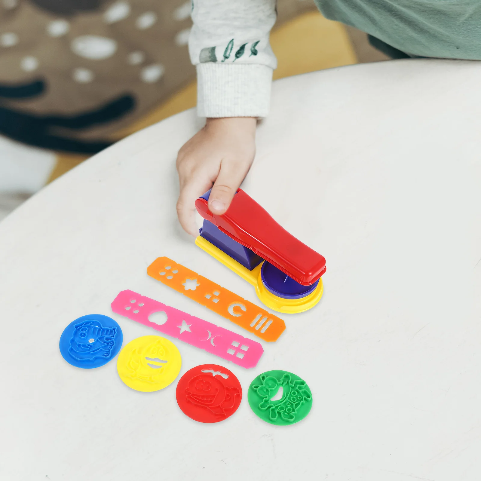 1 Set Kids Molding Kit Variety Noodle Shapes Animal Cookie Molds For Diy Creative Crafts Enhances Hand-Eye Coordination Tools