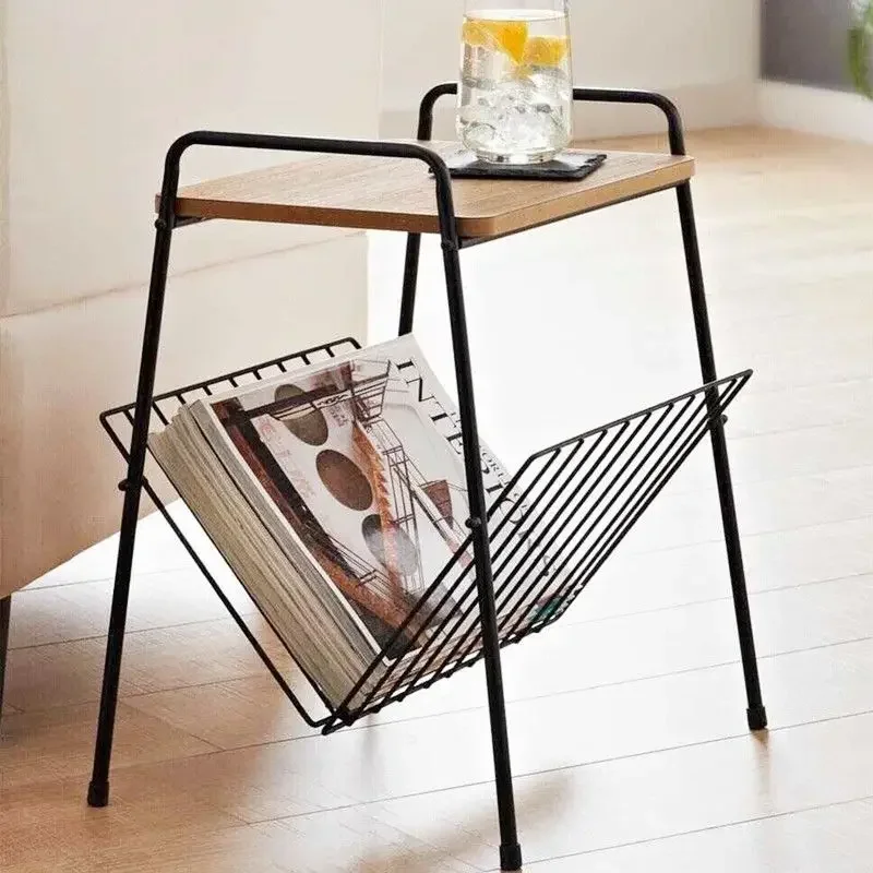 

Wrought iron bedside table simple modern sofa corner few small apartment coffee table simple bedroom bedside table rack