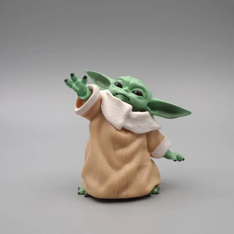 Figura de acción de PVC de Toy Master Baby Yoda, figuras de Anime, colección de muñecas, Mini modelo de juguete para niños, regalo para niños, 8CM