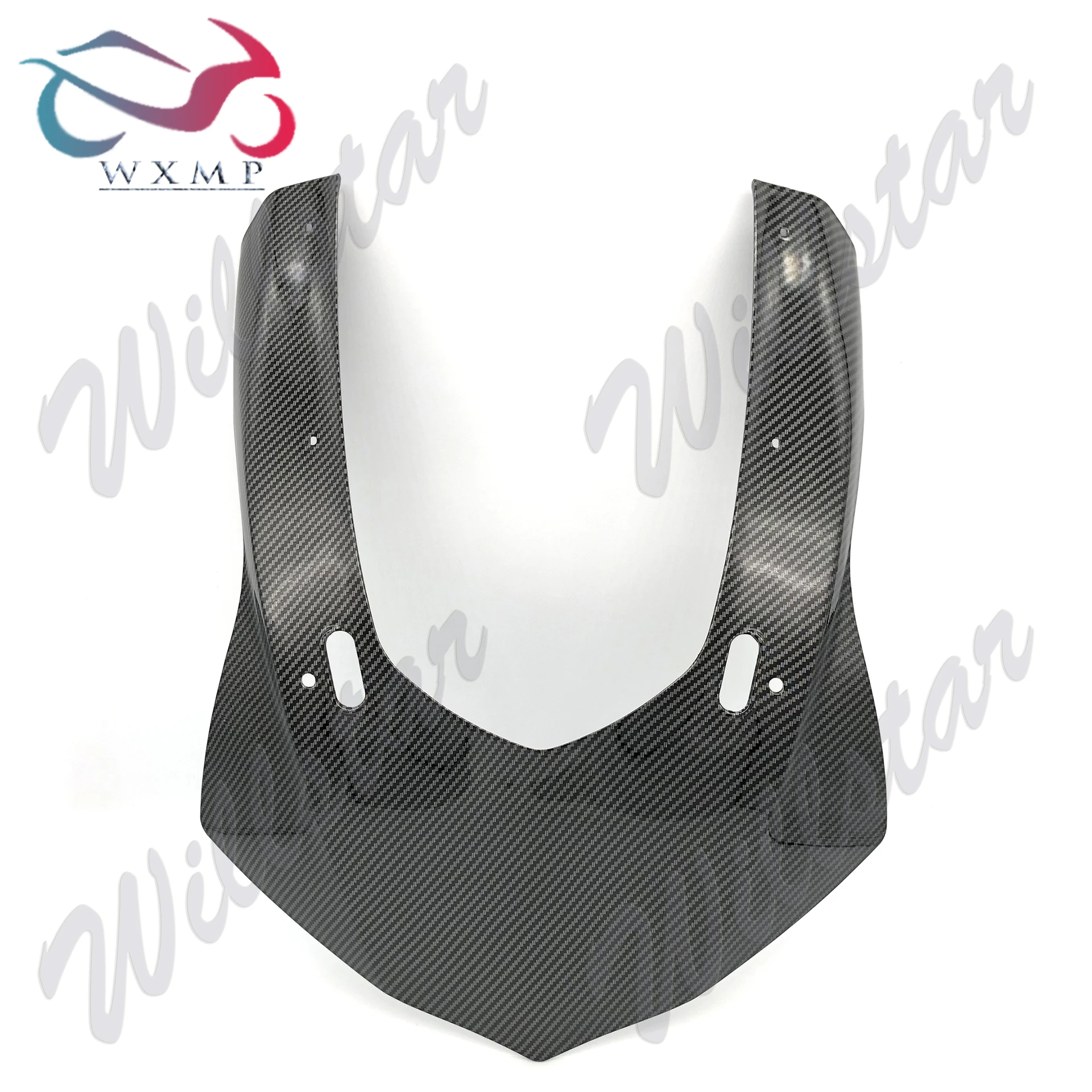 Unpainted / Carbon Fiber Color Front Upper Fairing Headlight Cowl Nose Panel For YAMAHA YZF1000 R1 R1S R1M 2015 2016 2017 2018