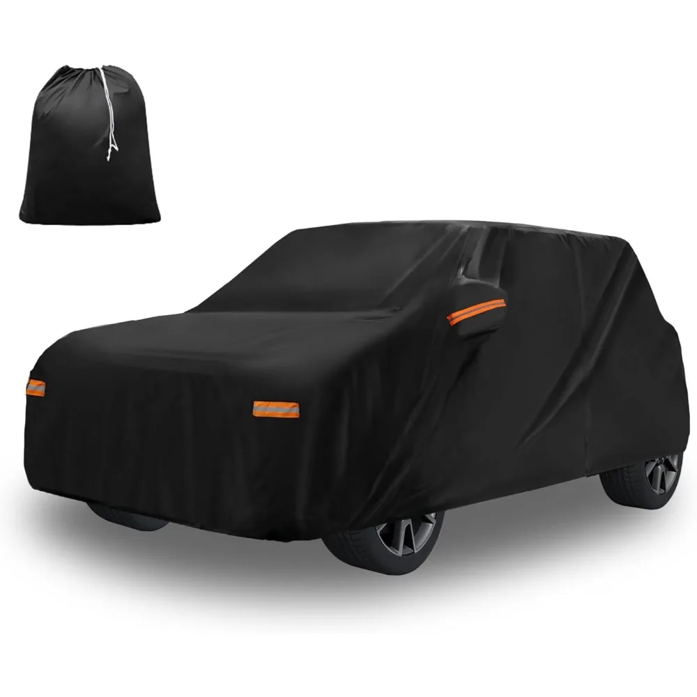 

Автомобильный чехол для Mini Cooper 2DR 2002-2021 210D-PU, уличный полностью автомобильный чехол на все погоды с дверной молнией